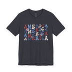America Retro Adult T-Shirt - Vintage Patriotic 4th of July Tee
