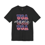 USA Mama Tee - Patriotic Fourth of July Mom Shirt