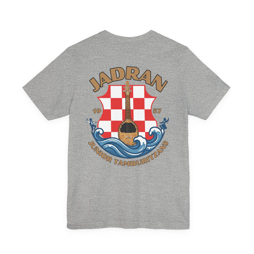 Jadran Junior Tamburitzans Adult T‑Shirt - Tan Lettering