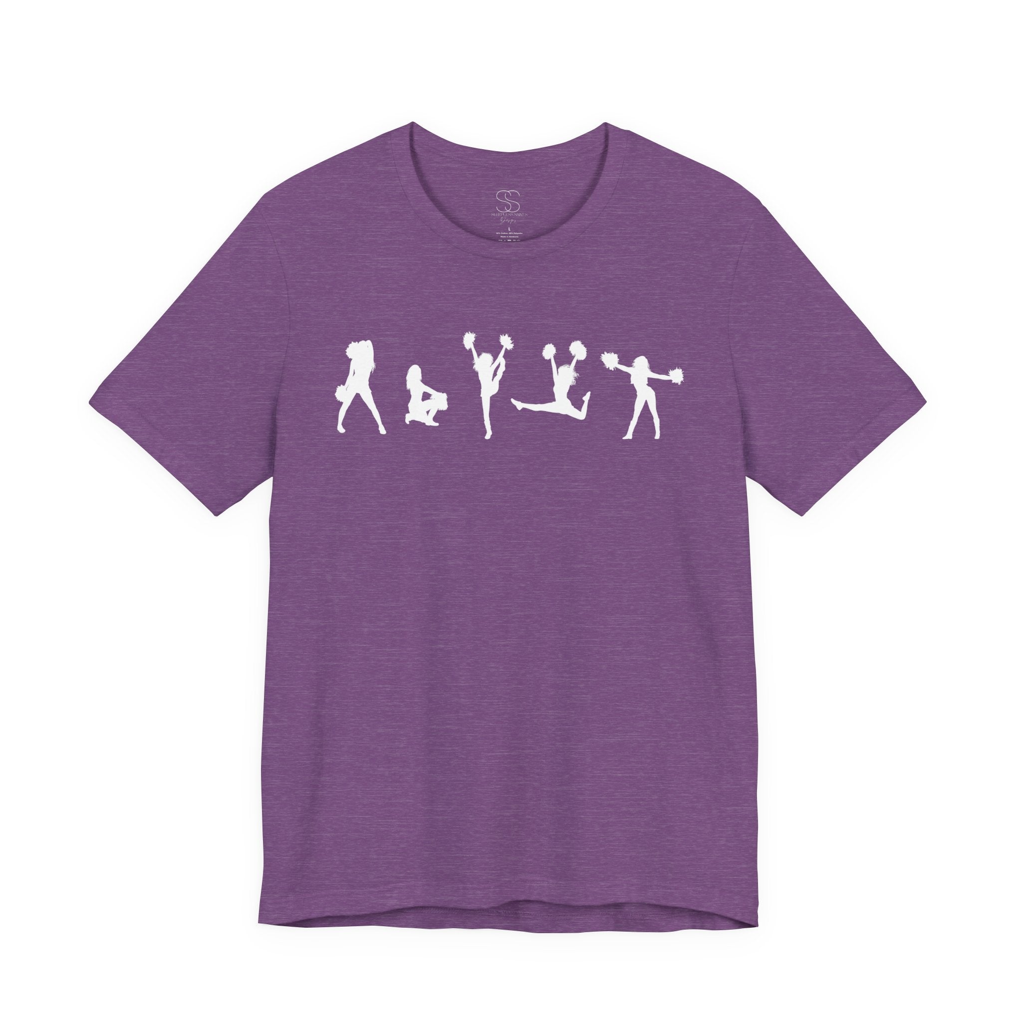 Cheer Poses T-Shirt — Cheerleading Silhouette Tee