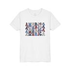 Retro 'America' Patriotic Graphic Youth T-Shirt