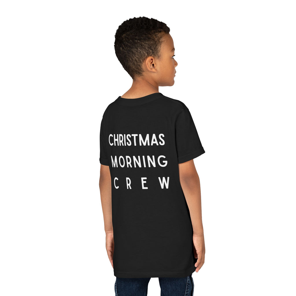 Youth Tee — "Christmas Morning Crew" Holiday Kids T-Shirt