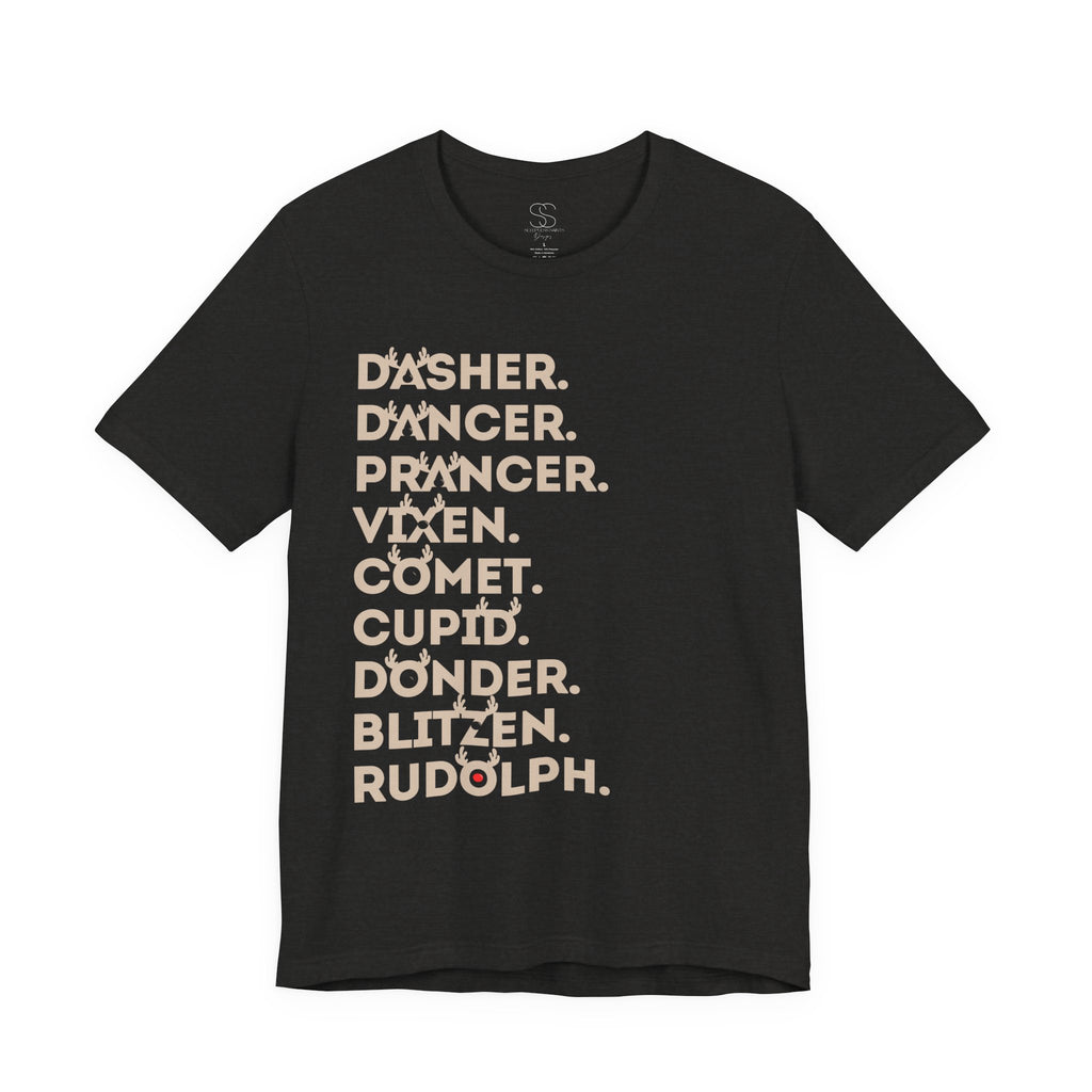 Christmas Reindeer Names Tee