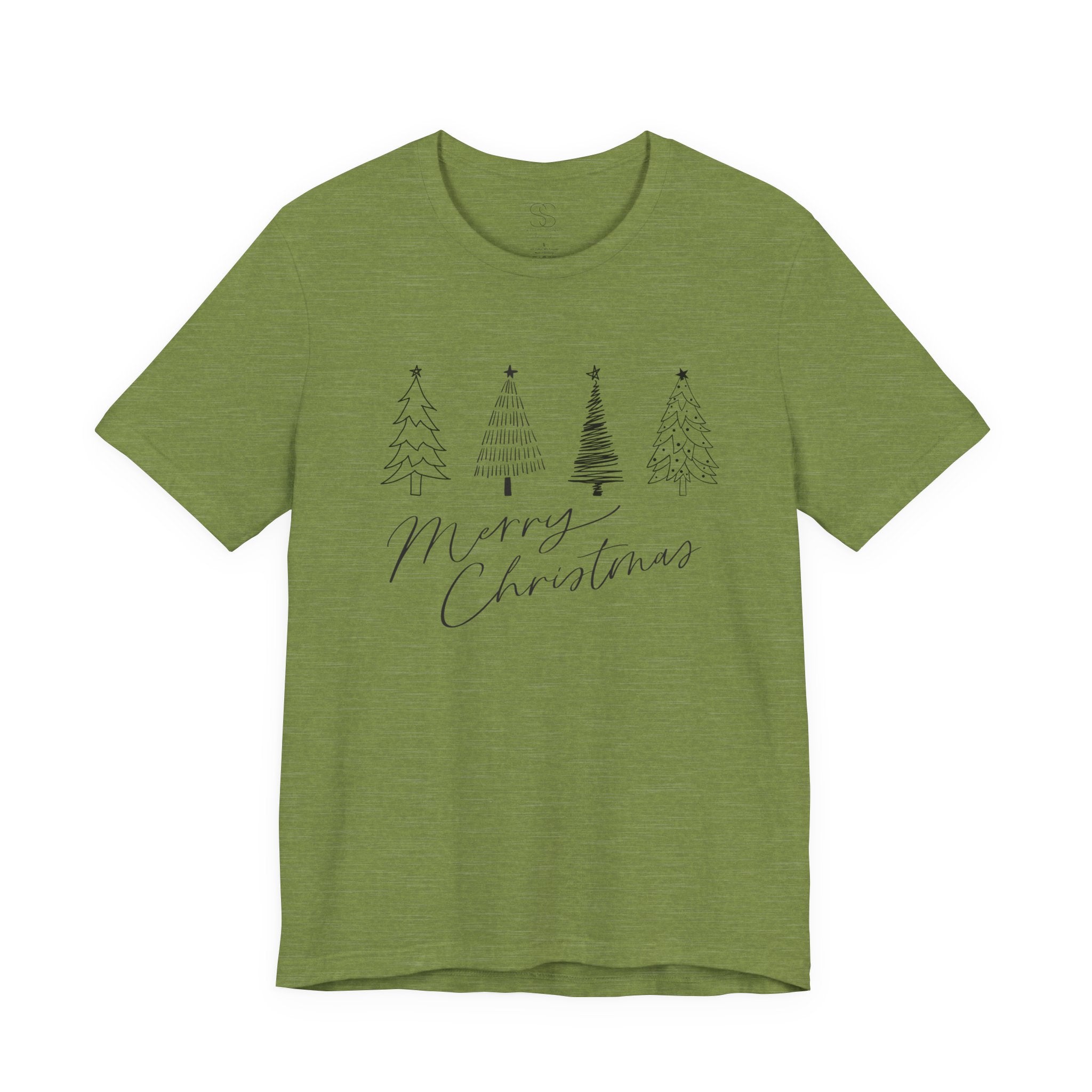 Merry Christmas Minimal Tree Tee