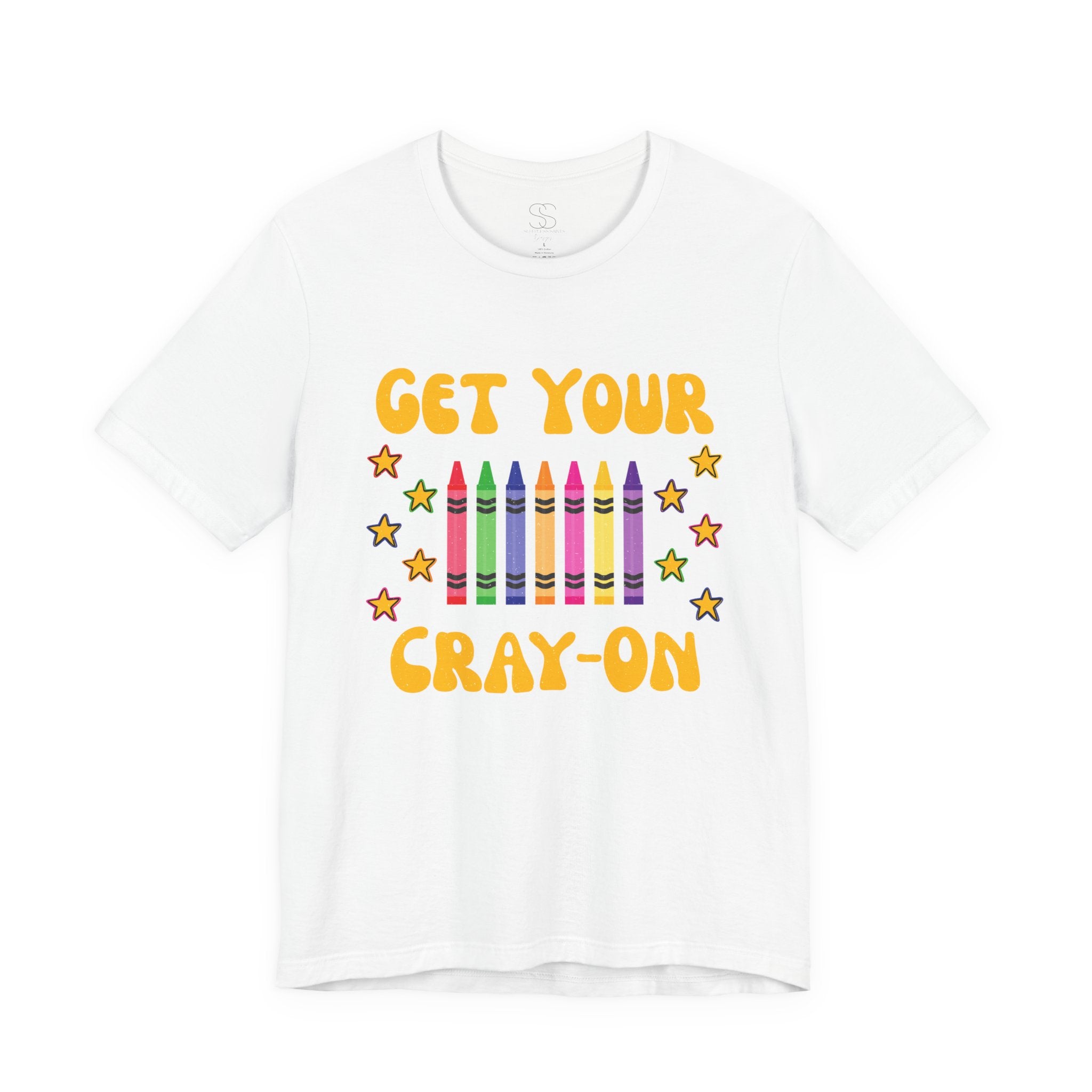 Get Your Cray-On T-Shirt — Funny Teacher/Artist Crayon Tee