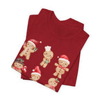 Christmas Gingerbread Characters Tee – Cute Holiday Cookie Shirt