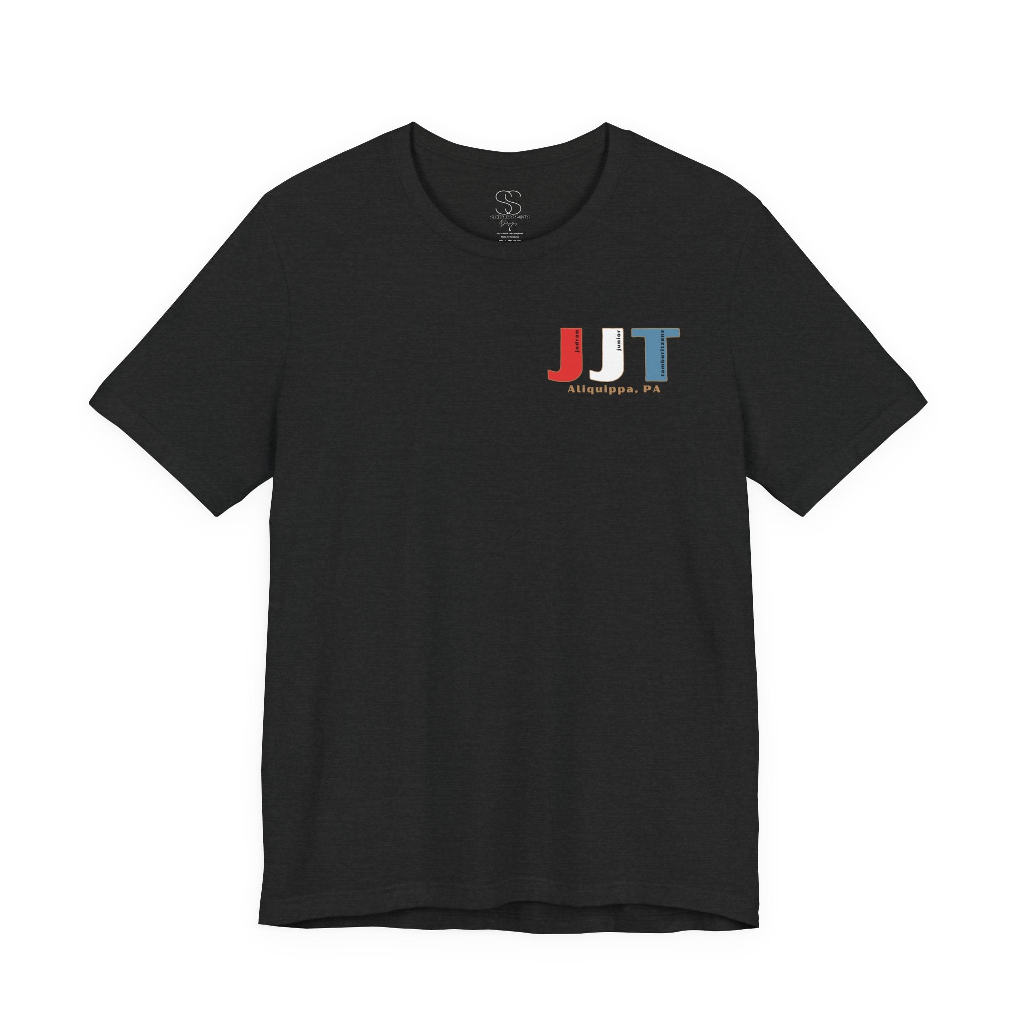 Jadran Junior Tamburitzans Adult T‑Shirt - White and Red Lettering