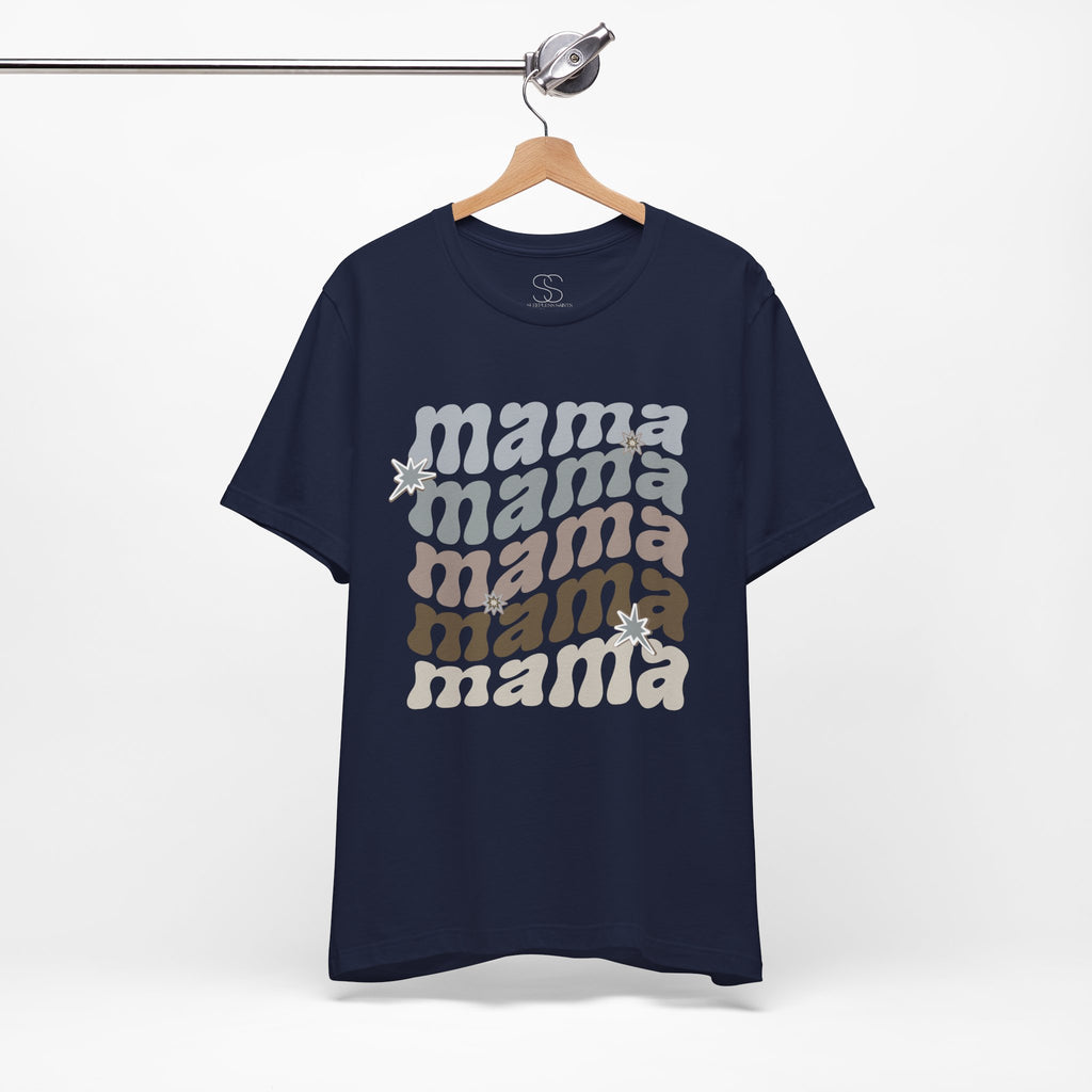 Mama Retro Tee — Vintage-Inspired 'Mama' Stacked Graphic T-Shirt