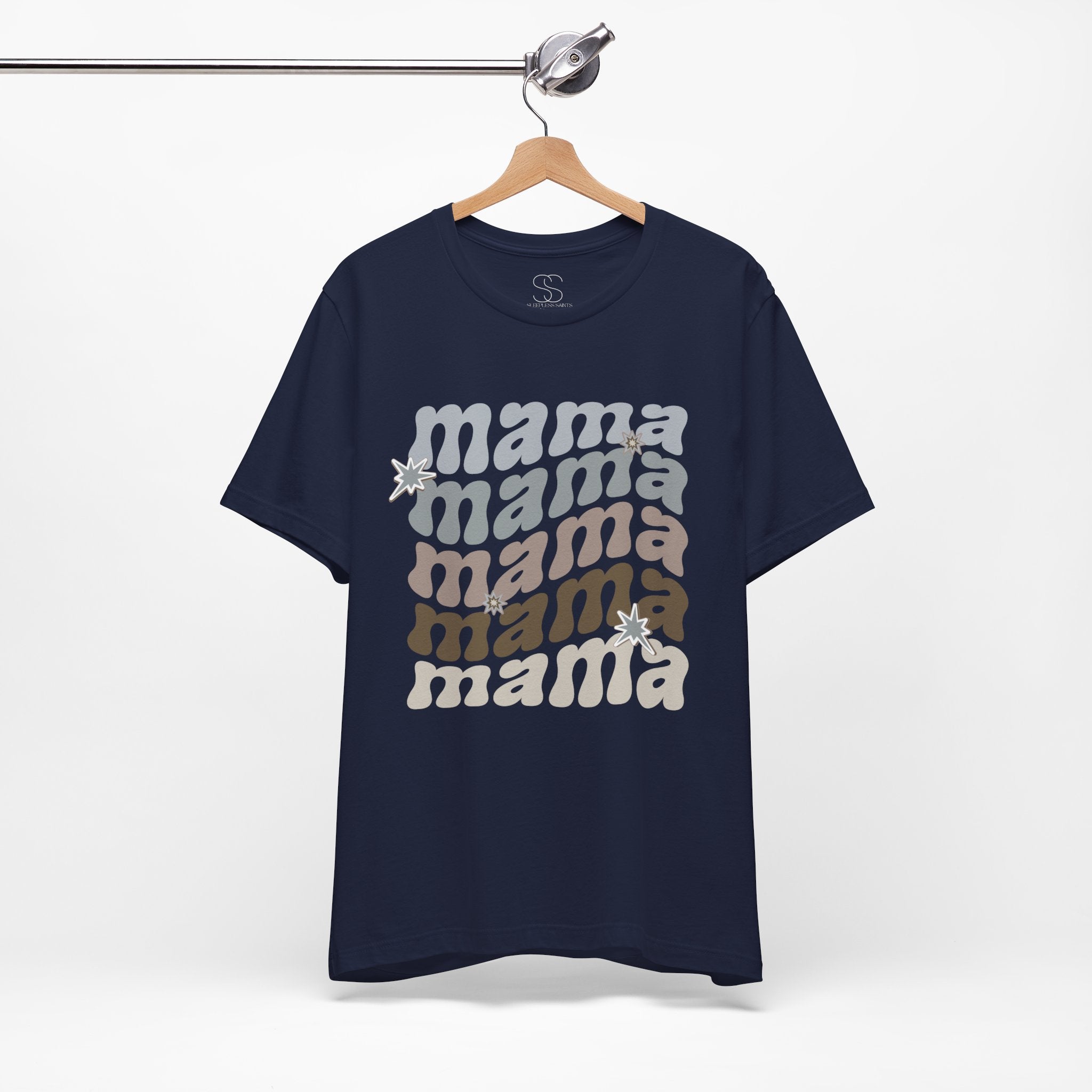 Mama Retro Tee — Vintage-Inspired 'Mama' Stacked Graphic T-Shirt