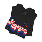 America Retro Graphic Tee - Patriotic 4th of July T-Shirt