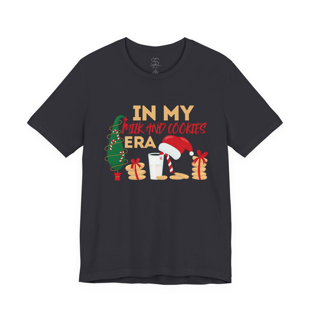 Christmas Cookie & Milk Tee - "In My Milk And Cookies Era" Holiday T‑Shirt