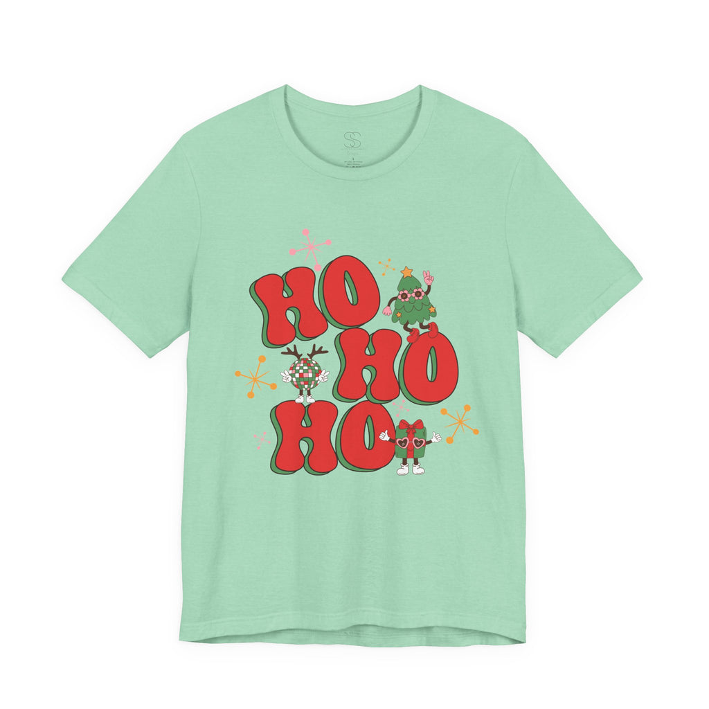 Christmas 'Ho Ho Ho' Tee – Festive Santa & Elf Holiday T-Shirt