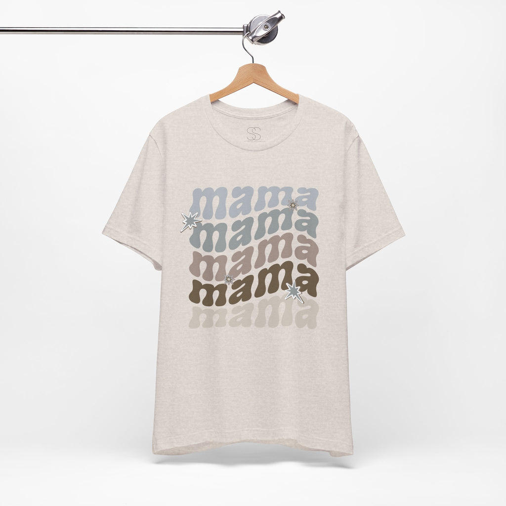 Mama Retro Tee — Vintage-Inspired 'Mama' Stacked Graphic T-Shirt