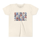 Retro 'America' Patriotic Graphic Youth T-Shirt