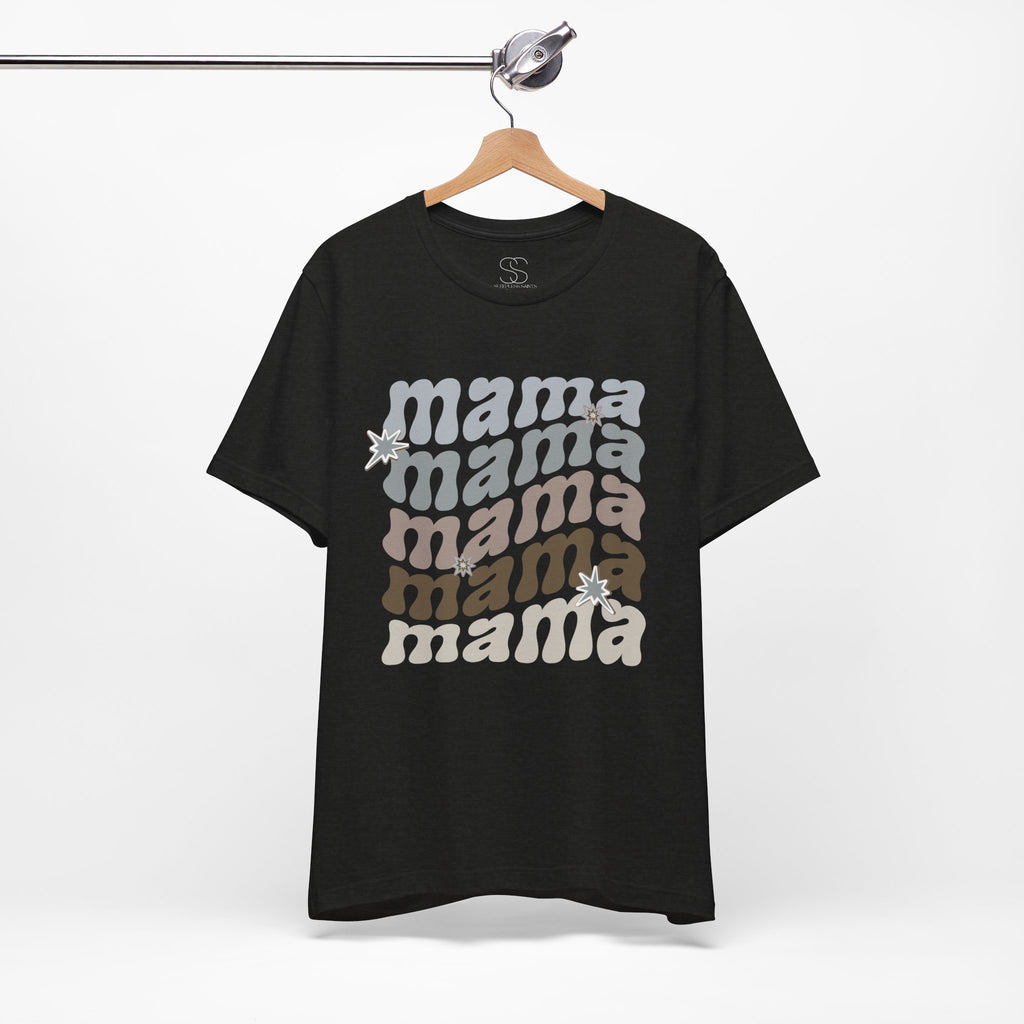 Mama Retro Tee — Vintage-Inspired 'Mama' Stacked Graphic T-Shirt