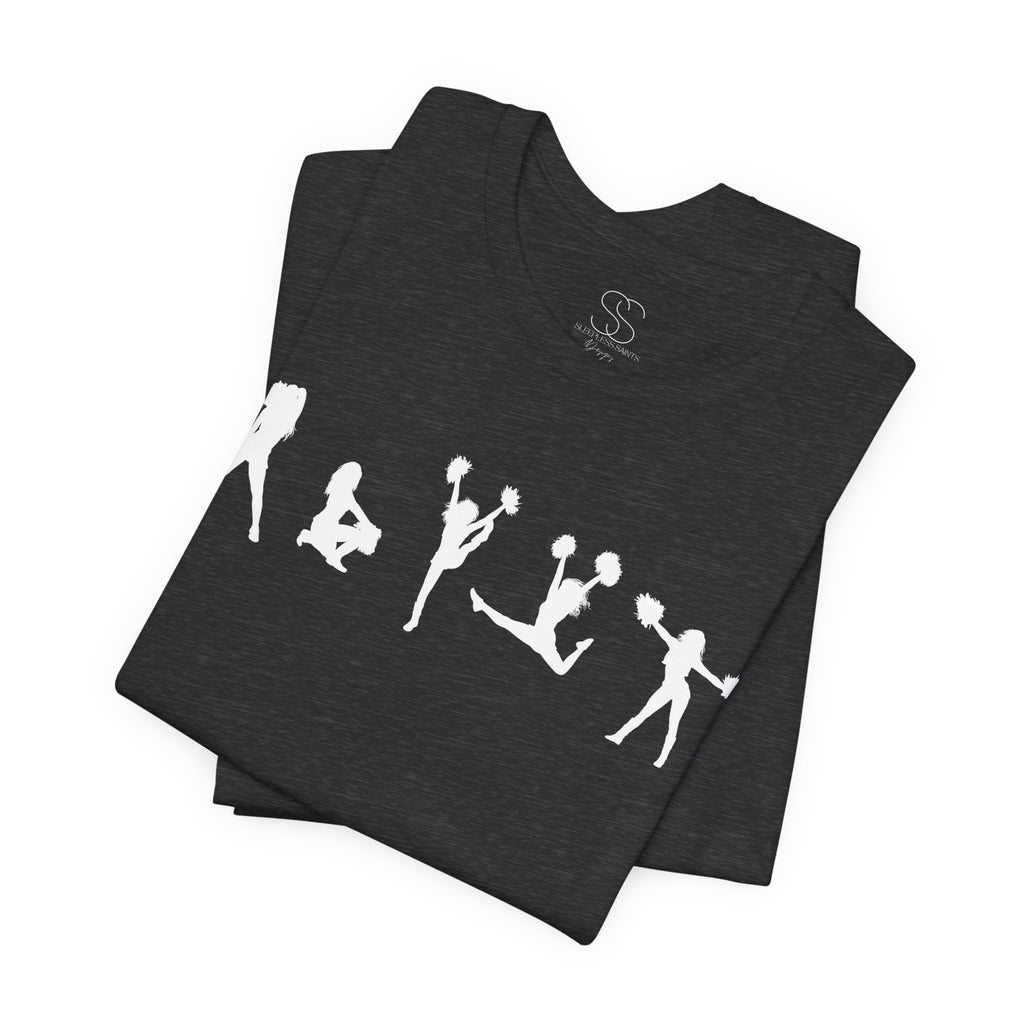 Cheer Poses T-Shirt — Cheerleading Silhouette Tee