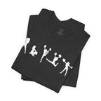 Cheer Poses T-Shirt — Cheerleading Silhouette Tee