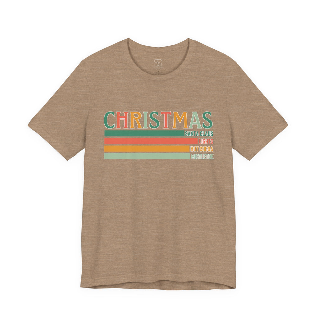 Christmas Words Unisex Jersey Tee
