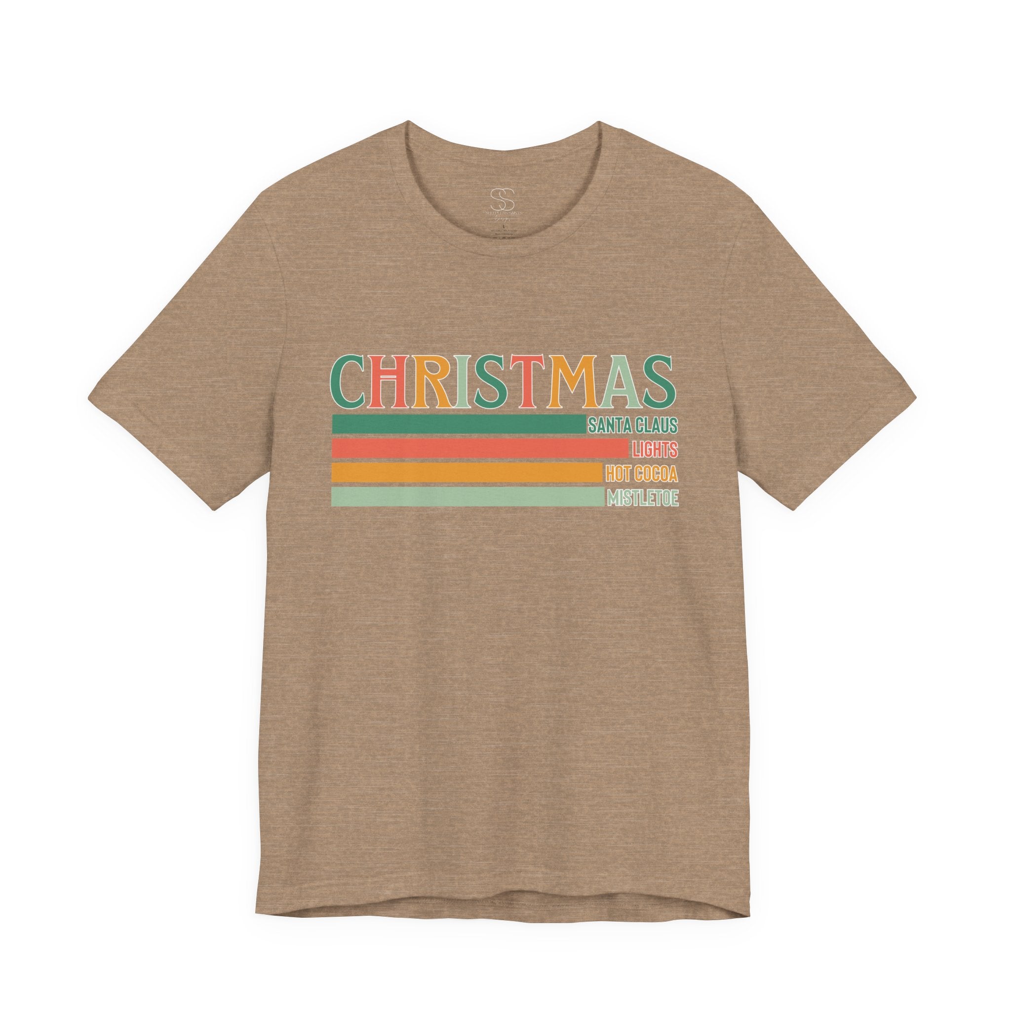 Christmas Words Unisex Jersey Tee