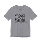 Merry & Bright Christmas Tee - Holiday Light Script T-Shirt