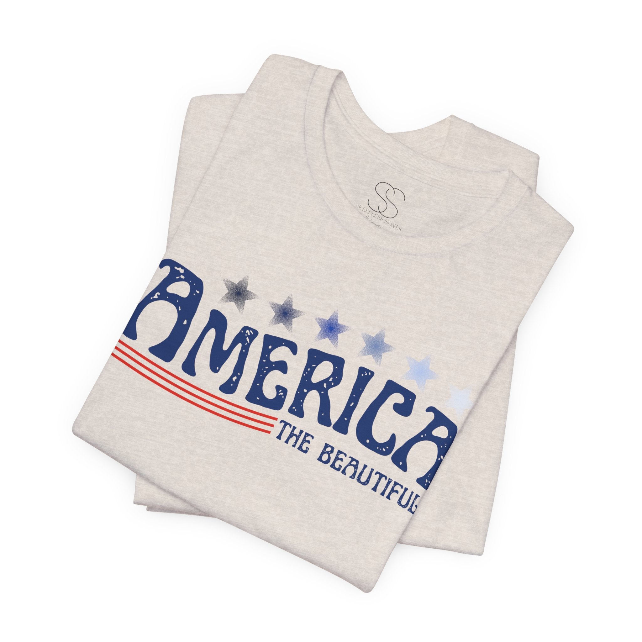 America The Beautiful T-Shirt - Patriotic 4th of July Tee