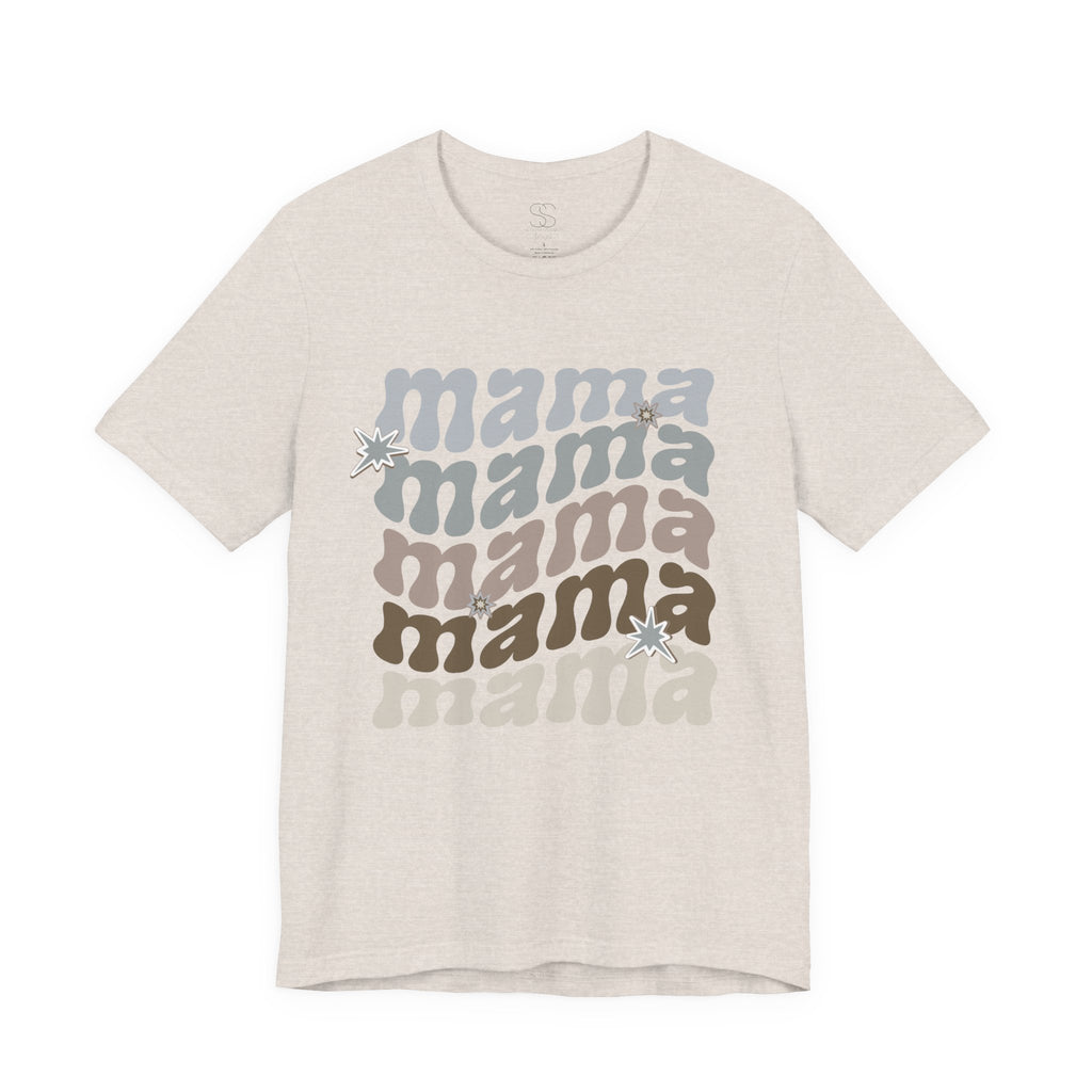Mama Retro Tee — Vintage-Inspired 'Mama' Stacked Graphic T-Shirt