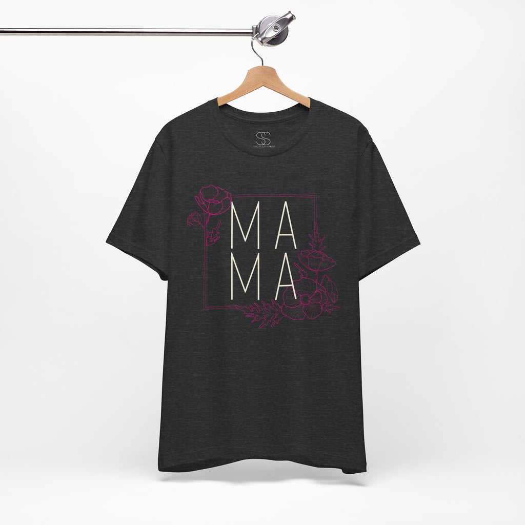 Mama Floral Tee — Modern Minimalist Mother Shirt