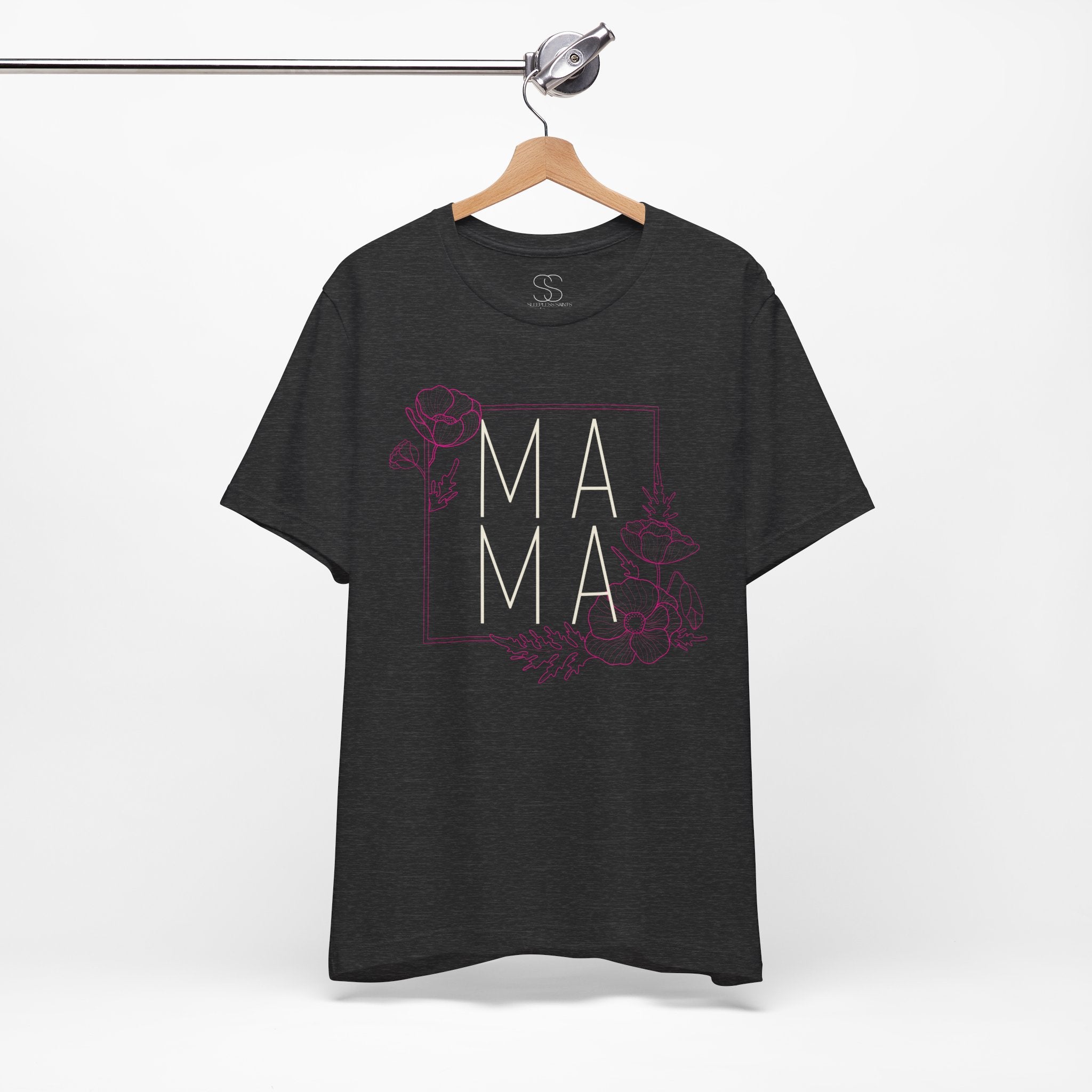 Mama Floral Tee — Modern Minimalist Mother Shirt