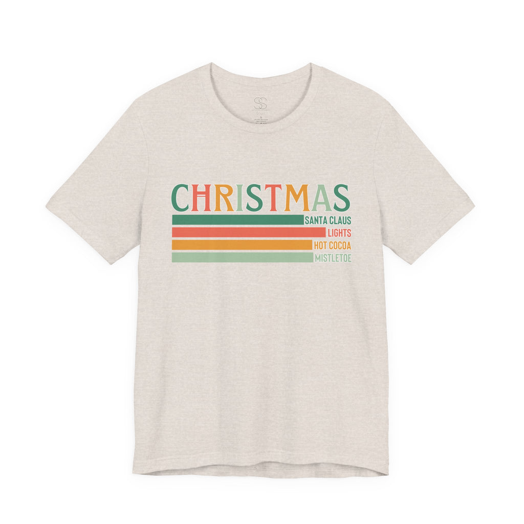 Christmas Words Unisex Jersey Tee