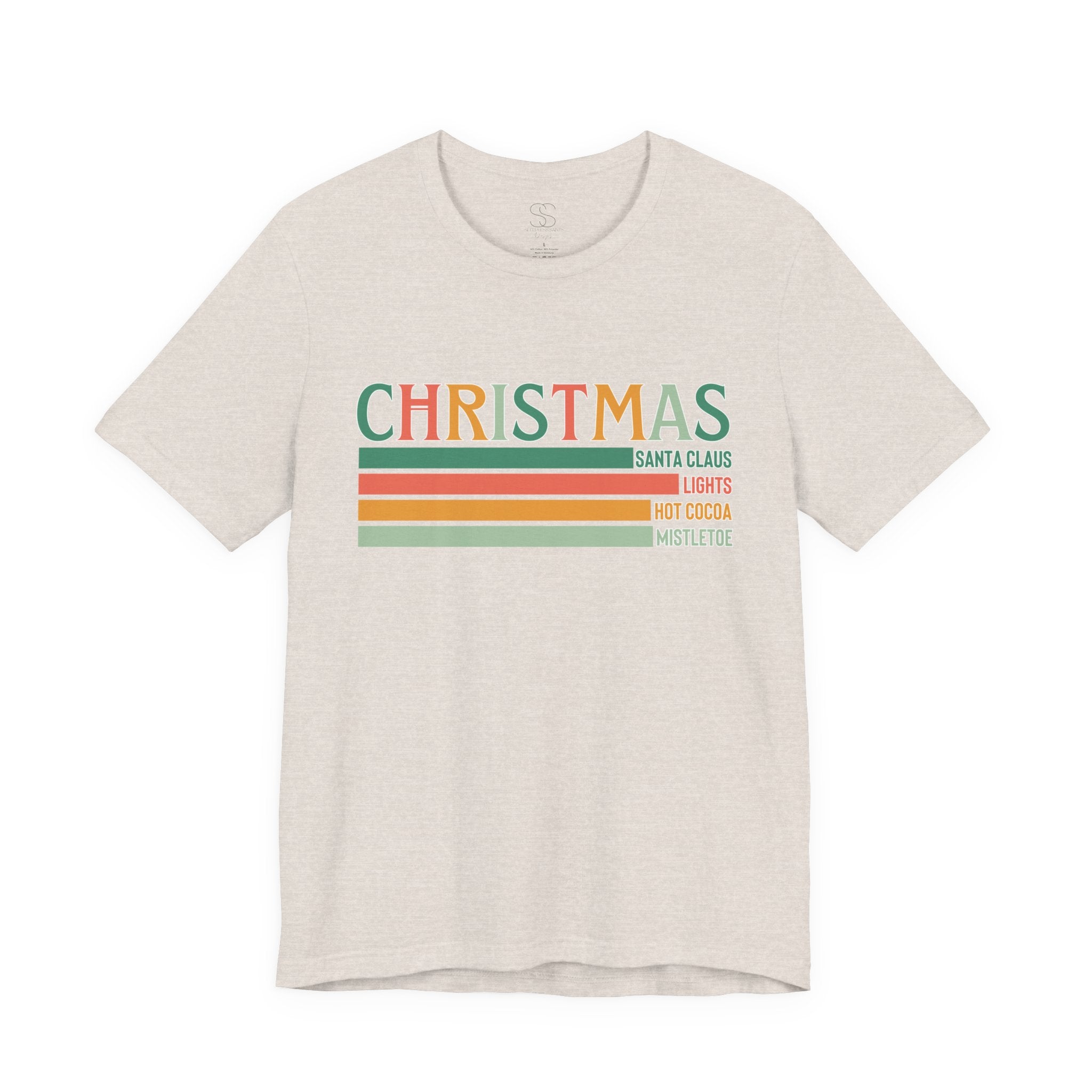 Christmas Words Unisex Jersey Tee