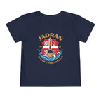 Jadran Junior Tamburitzans Toddler Tee - Tan Lettering & Serbian Logo