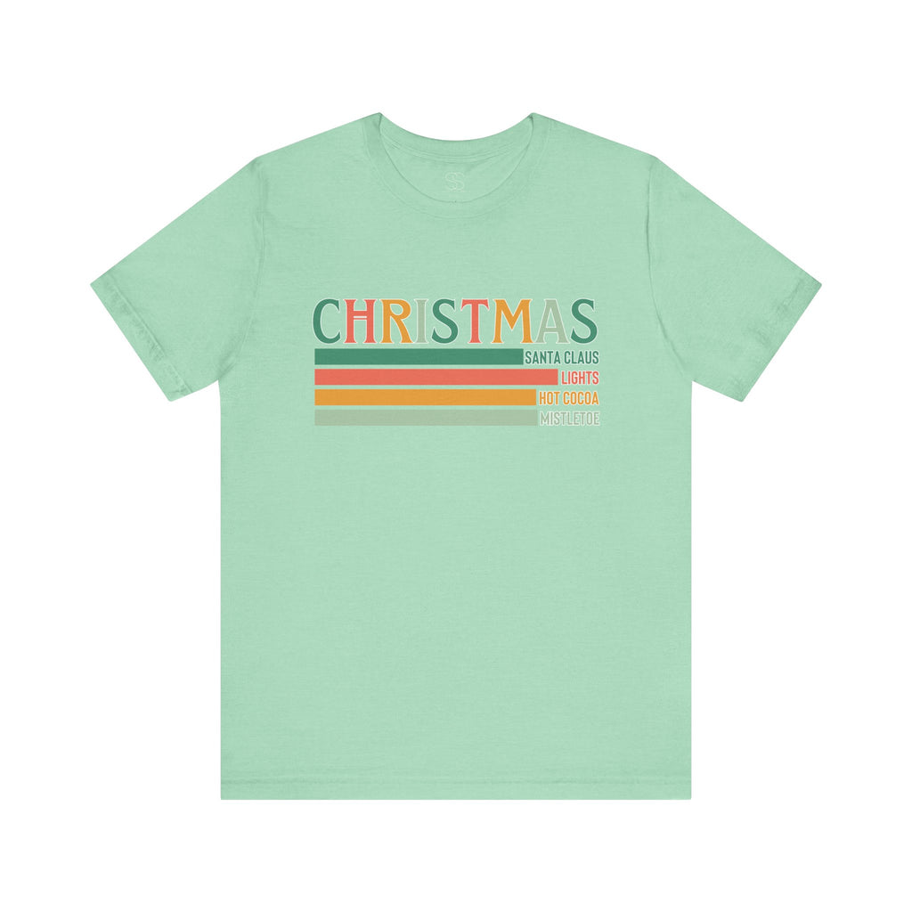 Christmas Words Unisex Jersey Tee