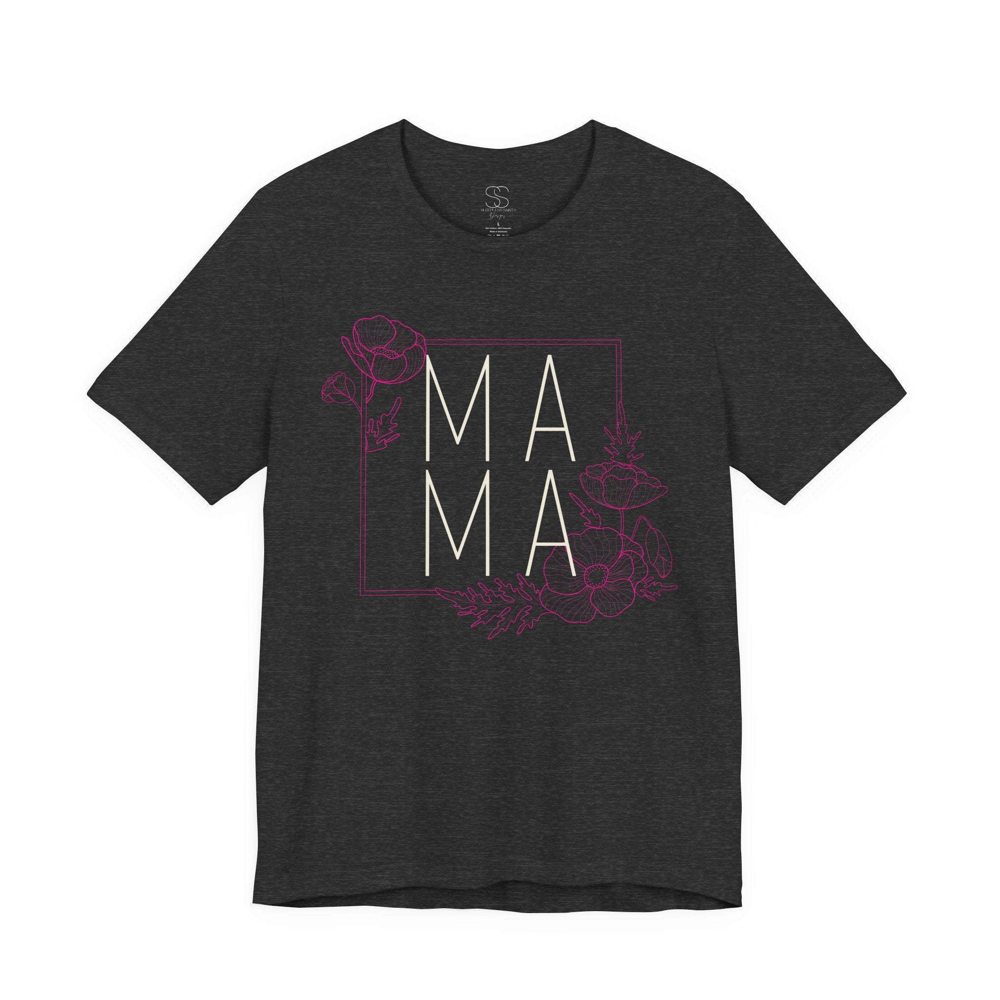 Mama Floral Tee — Modern Minimalist Mother Shirt