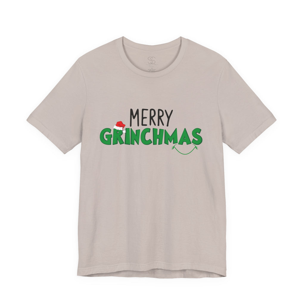 Merry Grinchmas Tee - Unisex Short Sleeve Christmas Shirt