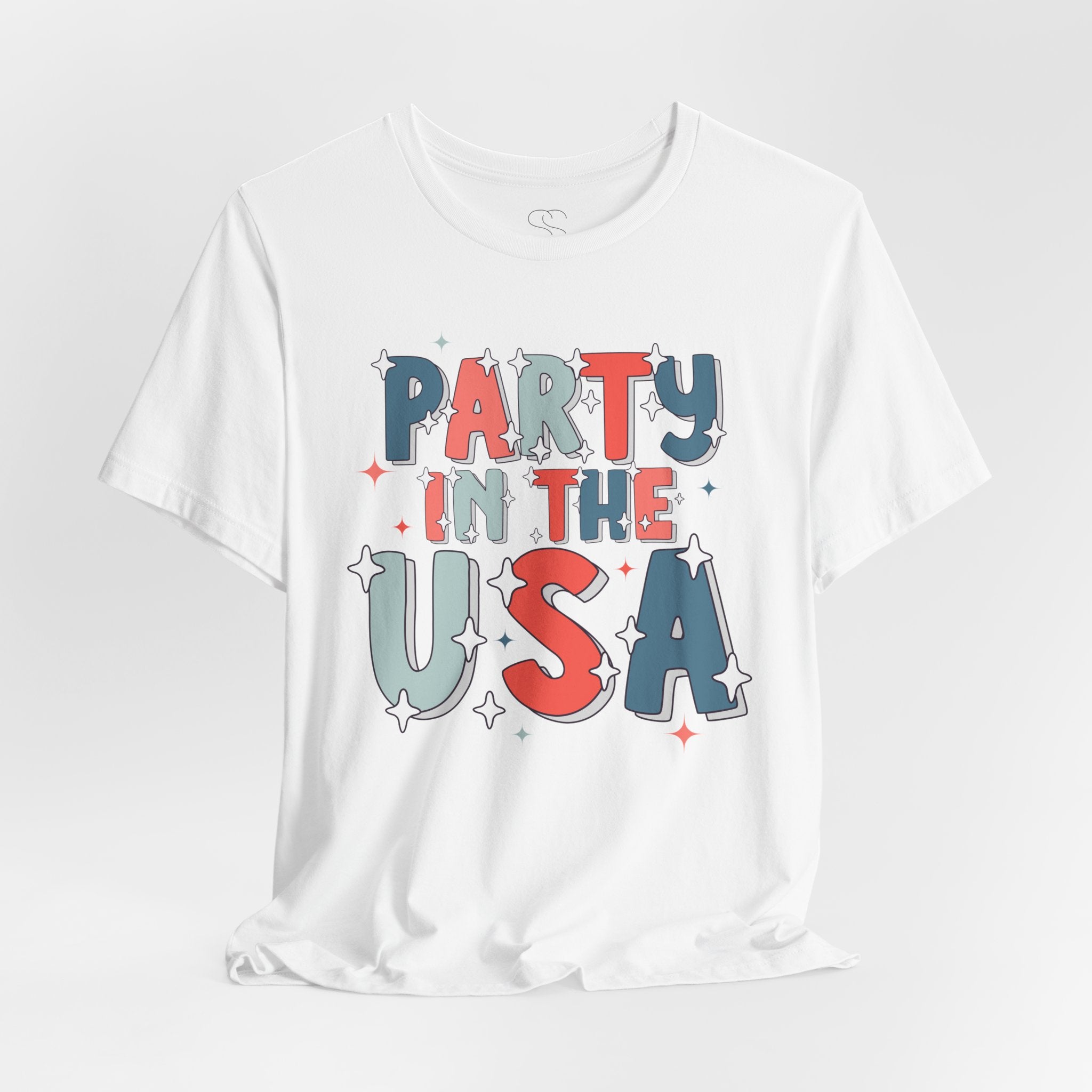 Party in the USA T-Shirt - Patriotic Fourth of July Graphic Tee