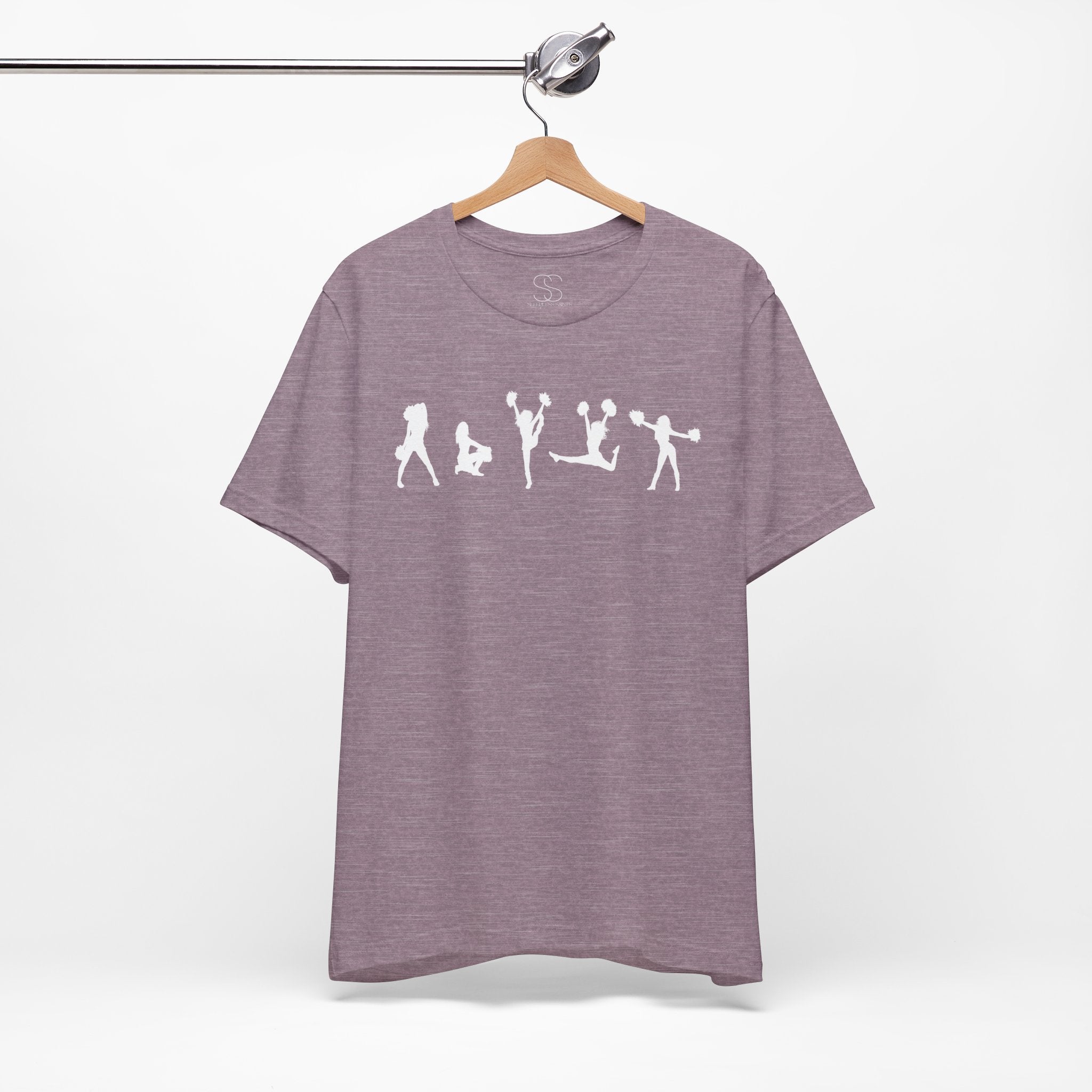 Cheer Poses T-Shirt — Cheerleading Silhouette Tee