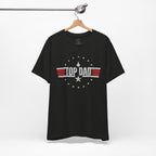 Top Dad Retro Military Stripe T‑Shirt