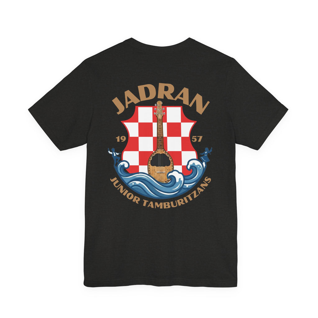 Jadran Junior Tamburitzans Adult T‑Shirt - Tan Lettering