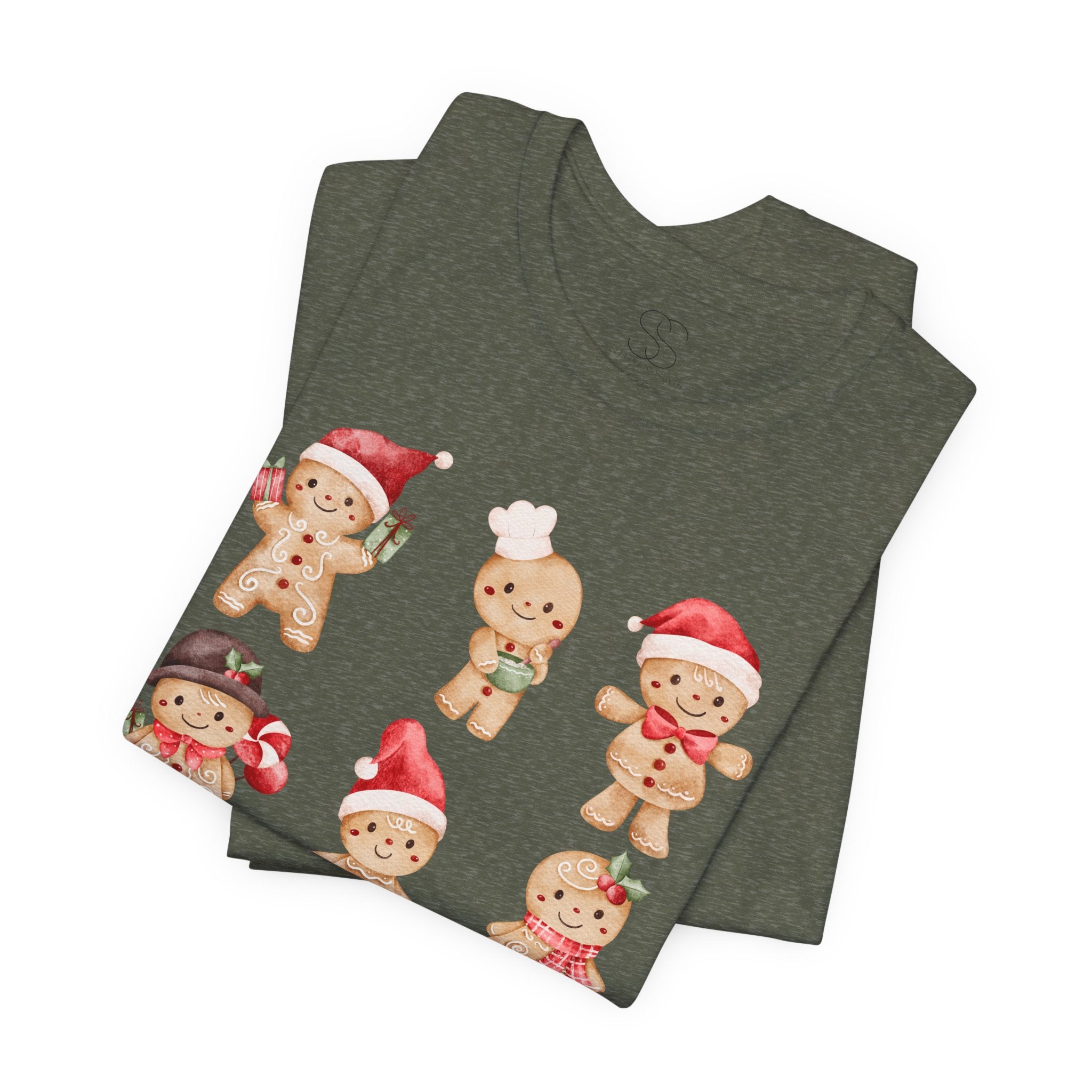 Christmas Gingerbread Characters Tee – Cute Holiday Cookie Shirt