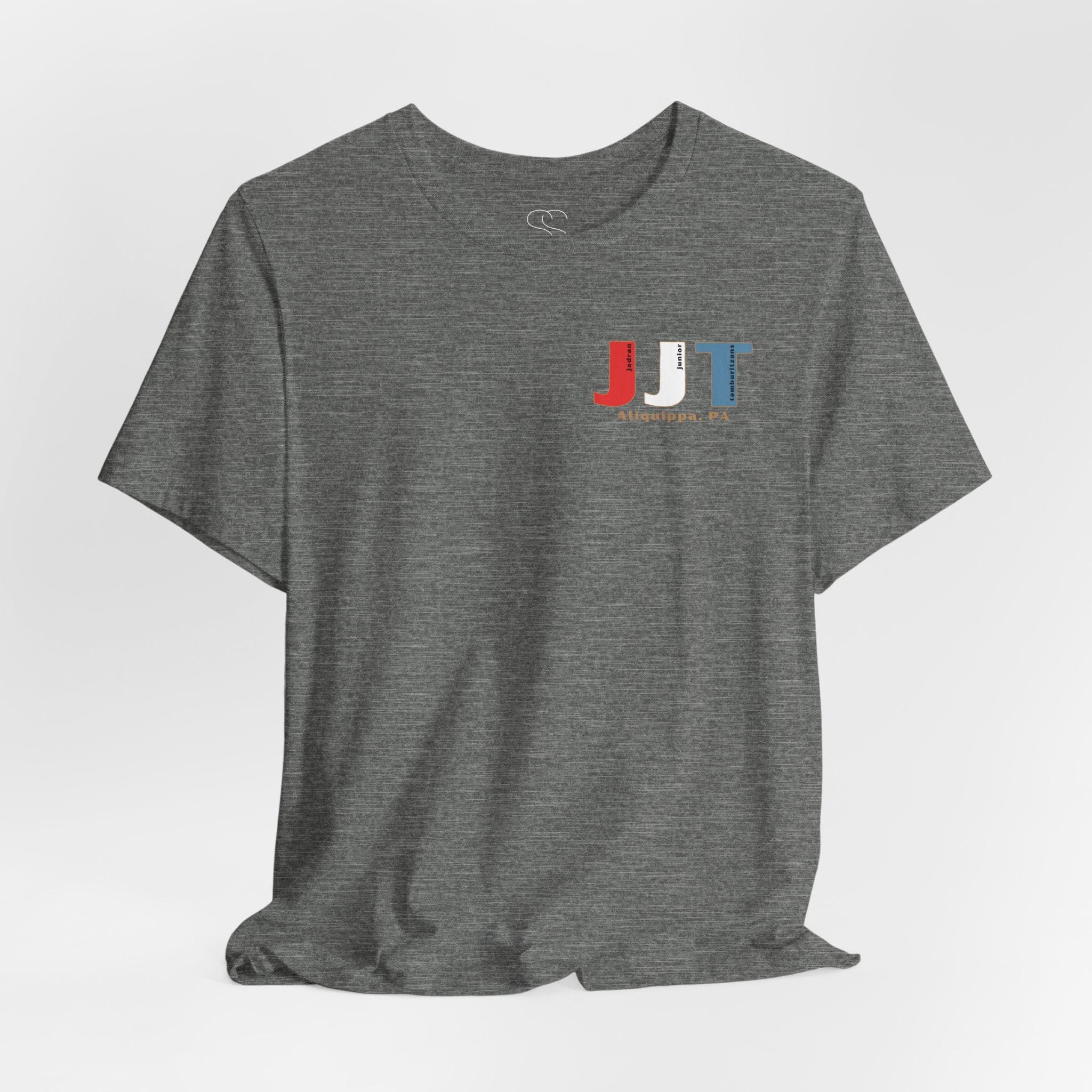 Jadran Junior Tamburitzans Adult T‑Shirt - White and Red Lettering