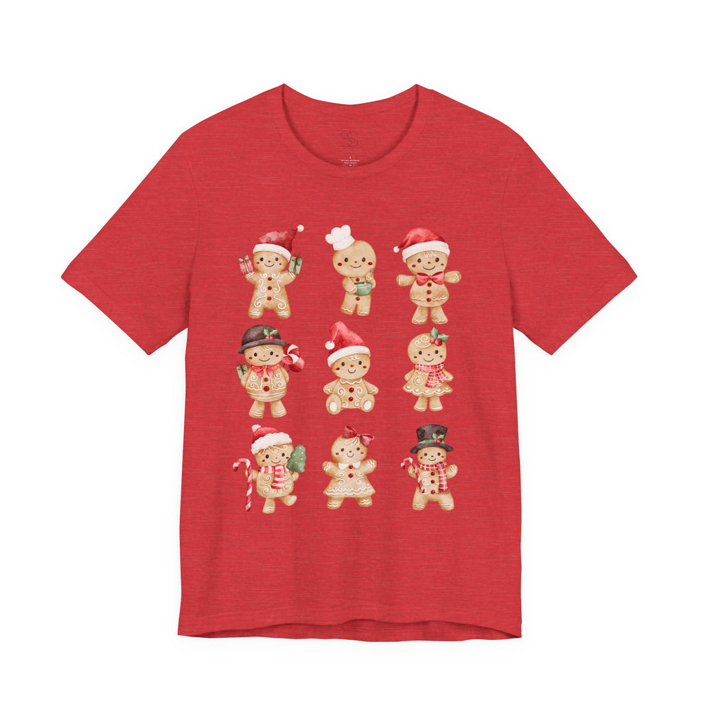 Christmas Gingerbread Characters Tee – Cute Holiday Cookie Shirt