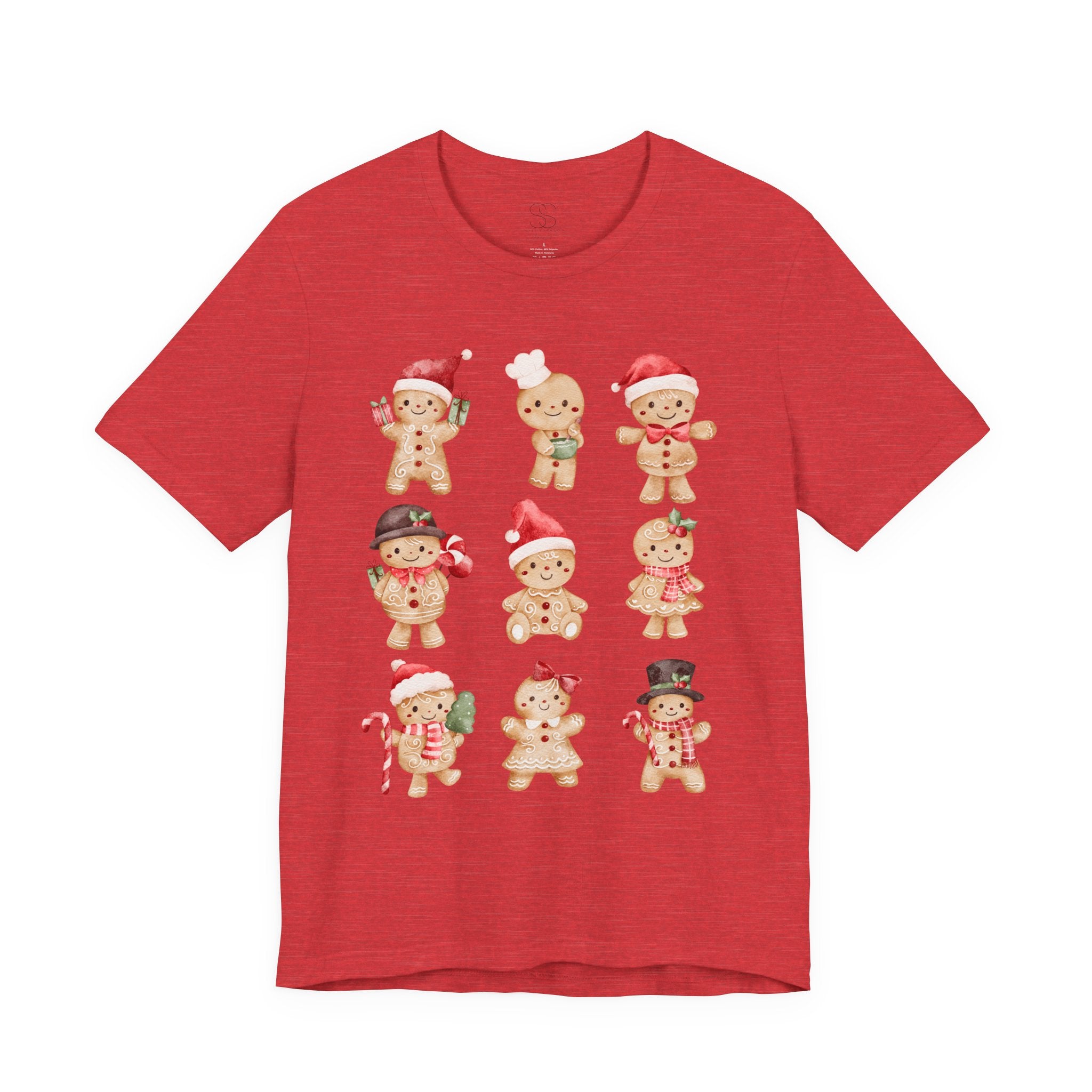 Christmas Gingerbread Characters Tee – Cute Holiday Cookie Shirt