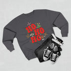 Ho Ho Ho Christmas Sweatshirt — Festive Elf & Reindeer Holiday Crewneck