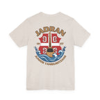 Jadran Junior Tamburitzans Adult T‑Shirt - Tan Lettering & Serbian Logo