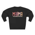 Mama Retro Crewneck Sweatshirt — Vintage Checkerboard Mom Graphic