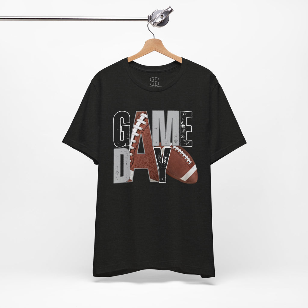 Game Day Football Tee — "Game Day" Graphic Short Sleeve Shirt