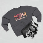 Mama Retro Crewneck Sweatshirt — Vintage Checkerboard Mom Graphic