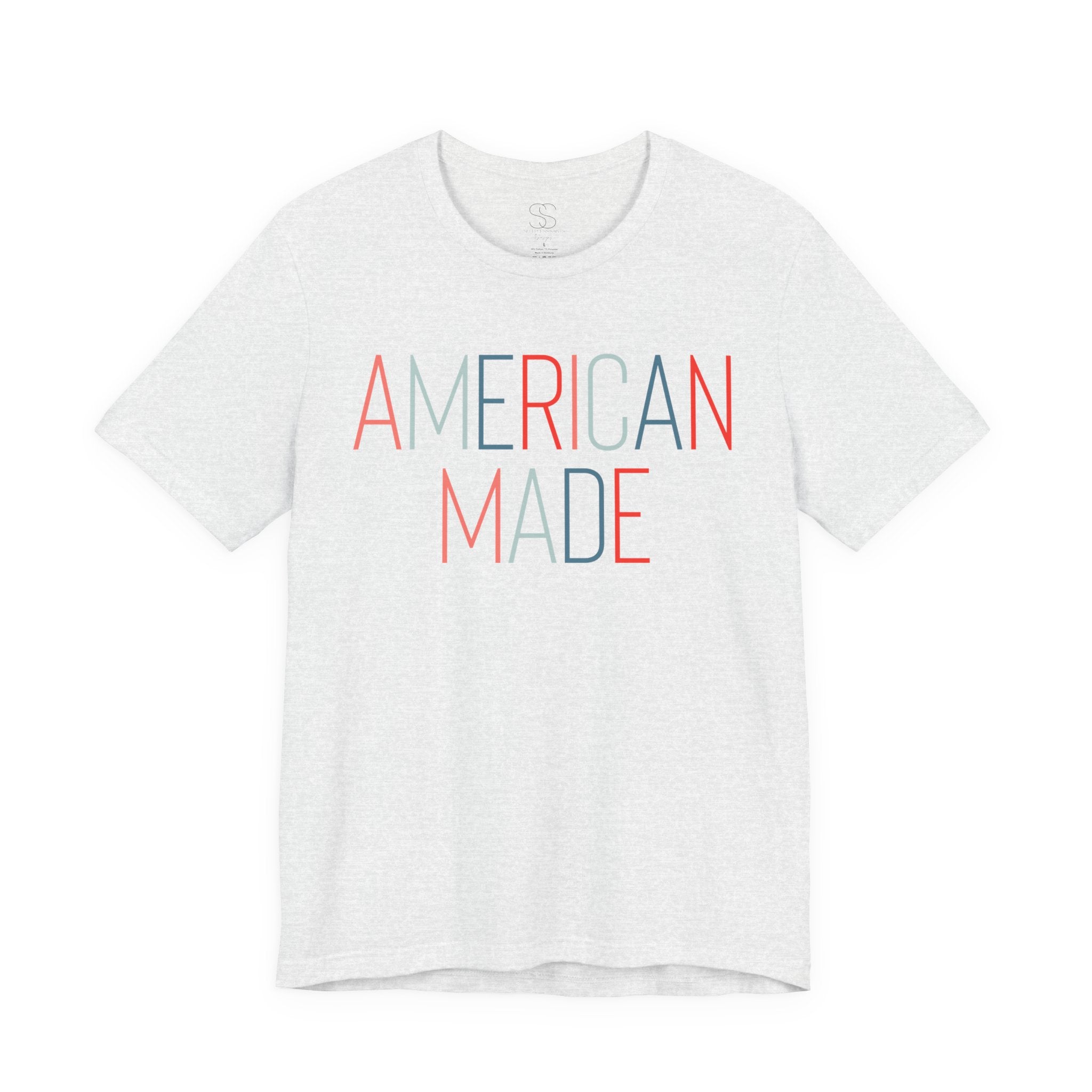 American Made Tee - Retro Red & Blue Graphic T-Shirt