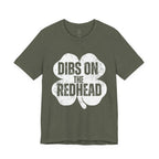 Dibs On The Redhead Shamrock T-Shirt — Funny St. Patrick’s Day Tee