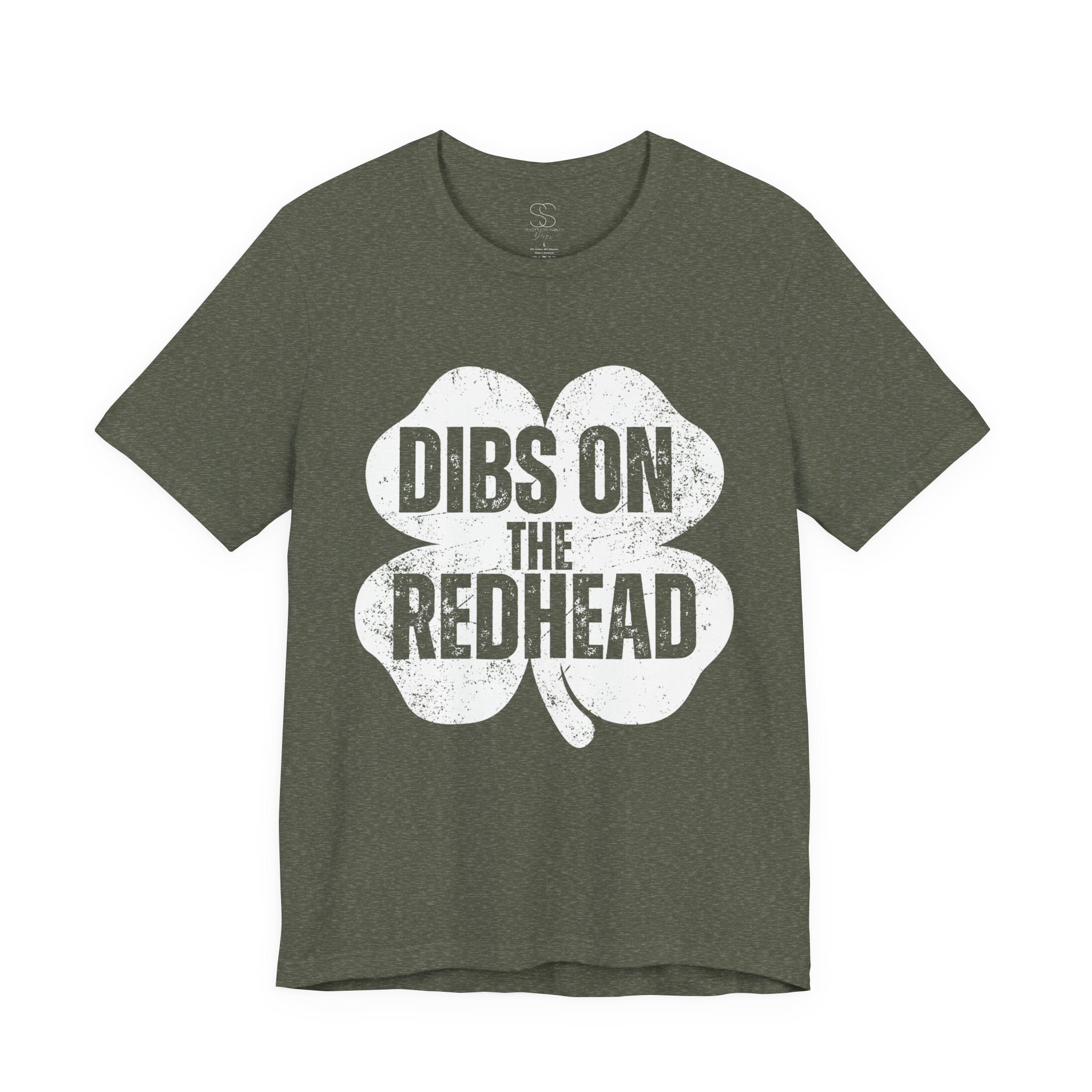 Dibs On The Redhead Shamrock T-Shirt — Funny St. Patrick’s Day Tee